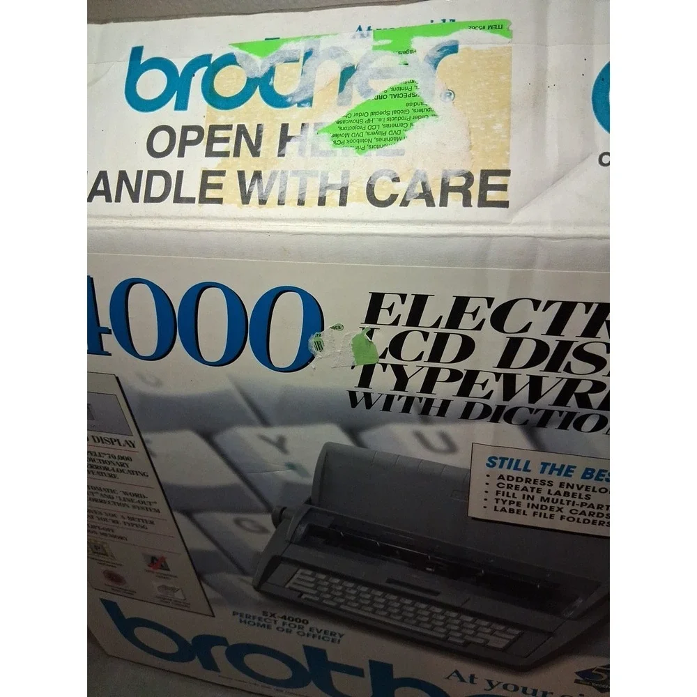 Open Box Brother SX-4000 Electronic Display Typewriter